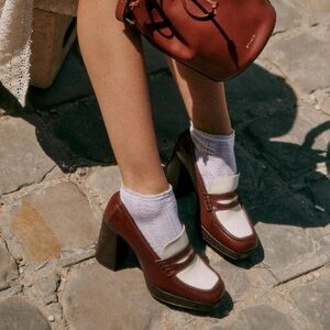 Sezane Jessie Loafers Choco Multi - Size 7